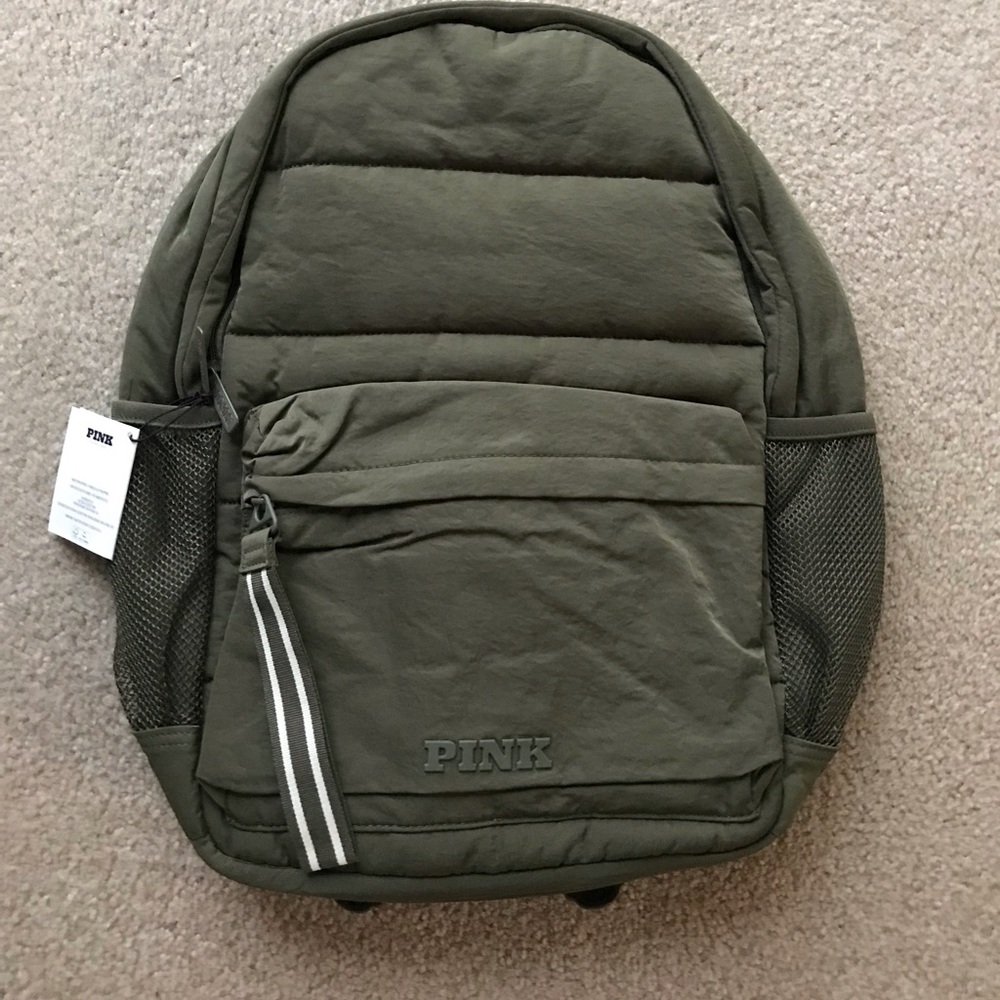 Pink Quilted Puffer Backpack